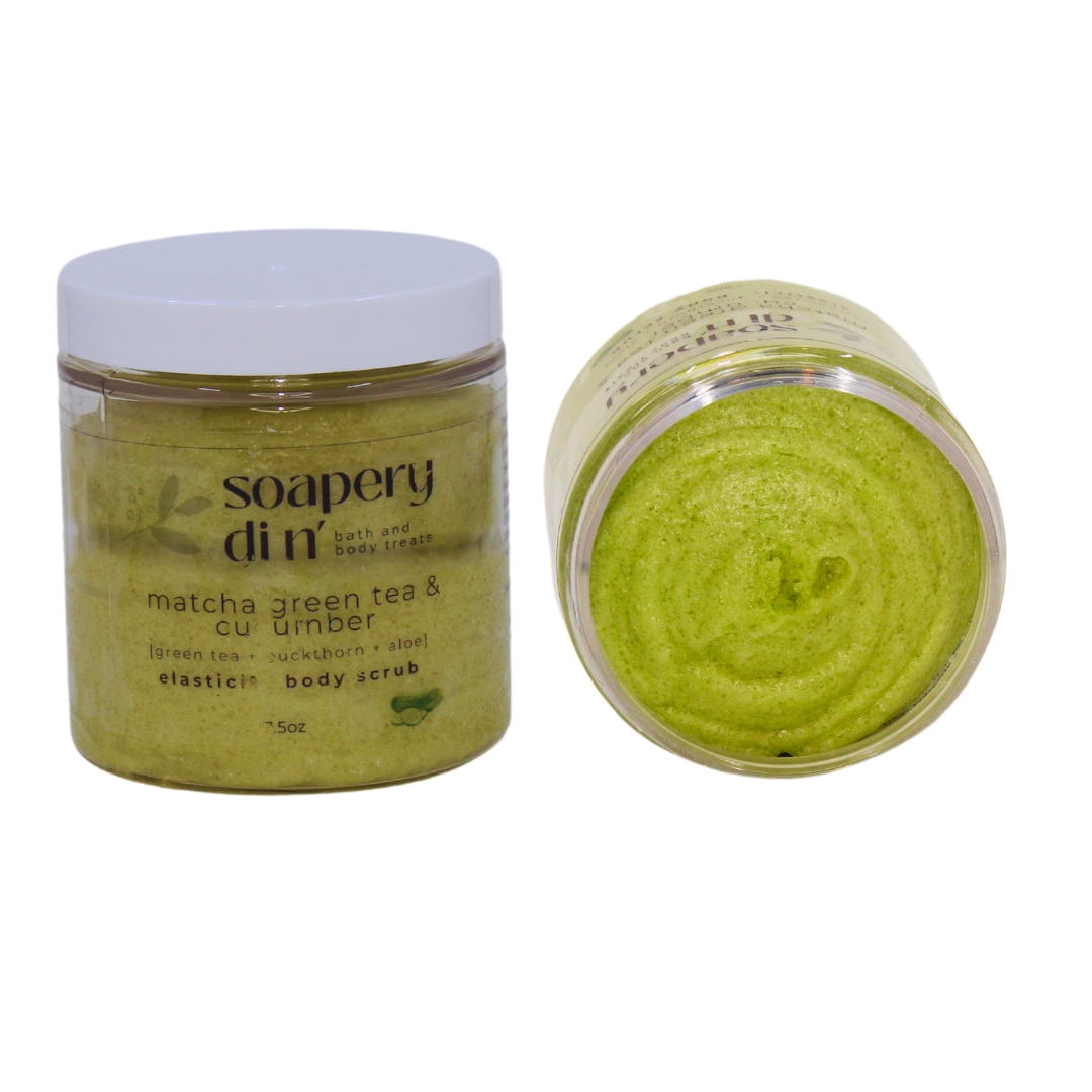 Matcha Green Tea & Cucumber Sugar Body Scrub | Elasticity